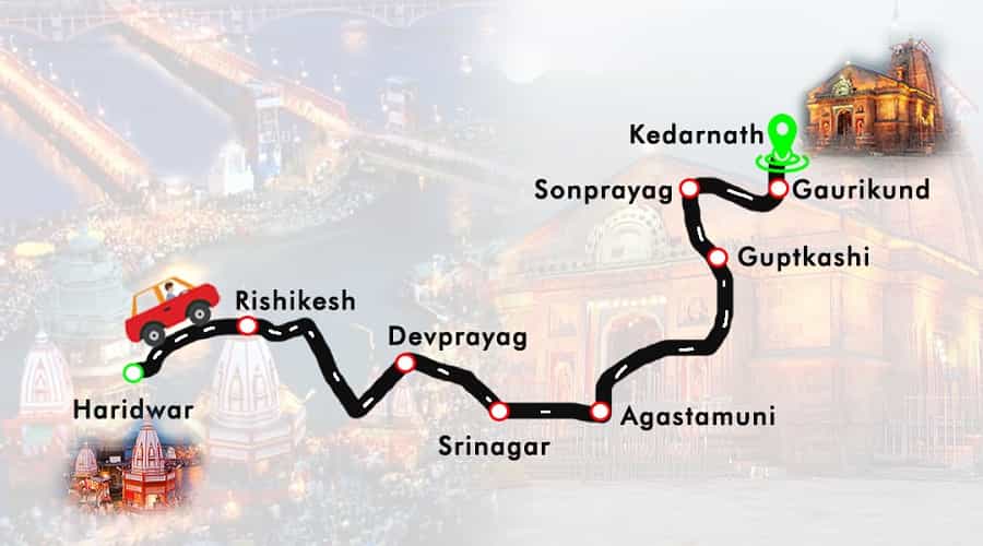Distance Between Delhi and Kedarnath